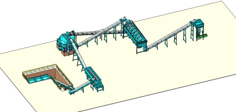 NPK Fertilizer Granulation Production Line of Extrusion Technique